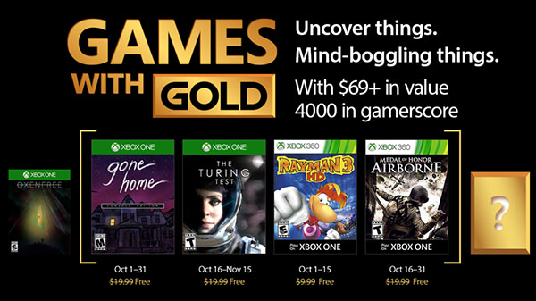 Games with gold octubre 2017