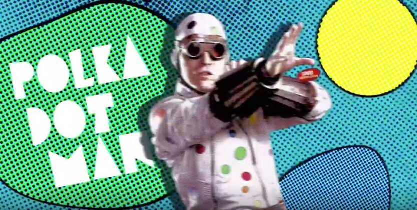 David Dastmalchian como Polka-Dot Man.