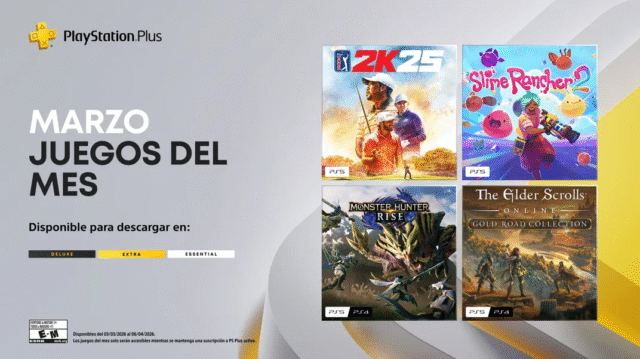 PlayStation Plus Marzo 2026