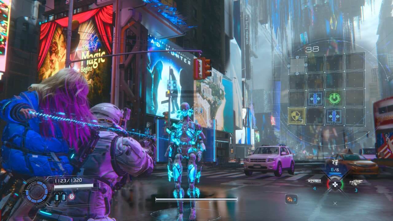 Pragmata - Diana hackeando en combate