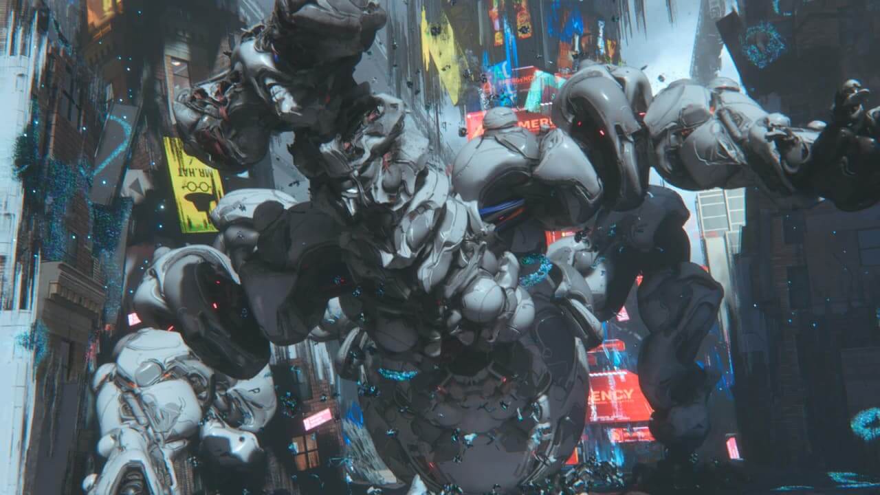 Pragmata - Enemigo imponente