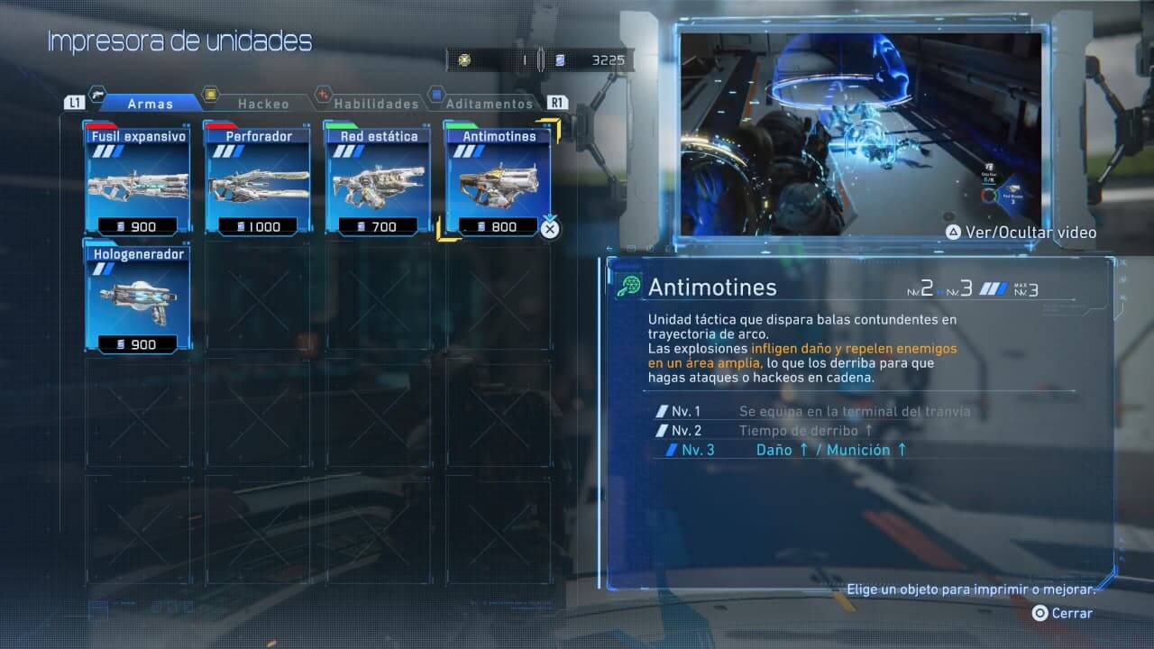 Pragmata - Mejoras de armas